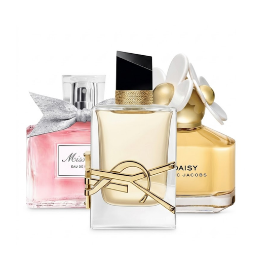 3er Parfüm-Set | Dior Miss Dior, YSL Libre, Marc Jacobs Daisy Eau de Toilette 100 ml
